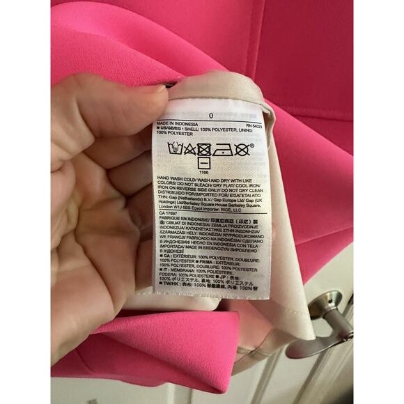 BANANA REPUBLIC Seamed Shift Dress in Neon Bubblegum Pink Size 0 - Picture 6 of 6
